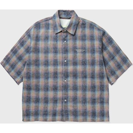 FLANEL SHORT SLEEVE BUTTON-UP
