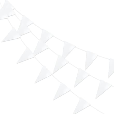 Q2P - Slingers - Verjaardag - Versiering - Bruiloft - Vlaggenlijn - Feestartikelen - Feest - Decoratie - Slinger - Wit
