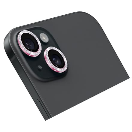 Holdit Camera Lens Protector Glitter geschikt voor Apple iPhone 15 / 15 Plus