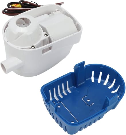 Automatische Lenspomp - Dompelpomp Vlotterschakelaar - Boot Water Afvoeren - Ingebouwde Sensor - 750 GPH 12V - Wit