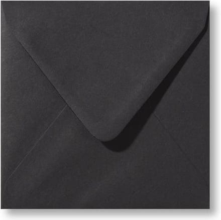Envelop 14 x 14 cm Zwart 100 stuks