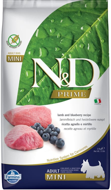 Farmina N&D Prime Adult Mini - Lamb and Blueberry - 2,5 kg