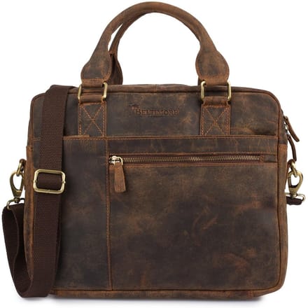 Leren Laptoptas A4 XL Heren - Ruim & Zakelijk