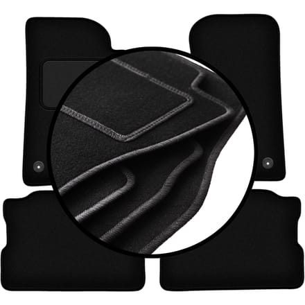 Complete set veloursmatten voor: Jeep Wrangler IV Rubicon off-road (2017-)