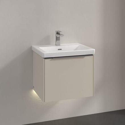 Villeroy & Boch Subway 3.0 vanity unit 52.3 cm, 1 drawer, handle glossy C579L0VN