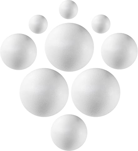 Piepschuim ballen pakket 9 stuks
