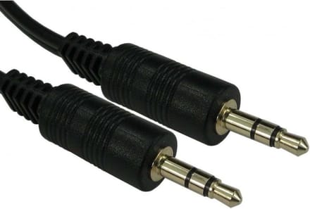 3,5mm Jack stereo naar jack audio kabel – 1,3 meter -zwart