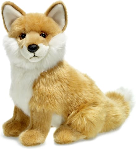 WNF Vos Knuffel -pluche knuffeldier - zittend - 25 cm - bosdier