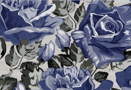 Dutch Wallcoverings Vliesbehang bloem - lila/grijs