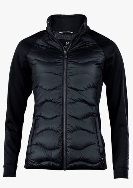 Stillwater Dames - Zwart Premium hybride donsjack | Maat XXL | Zwart