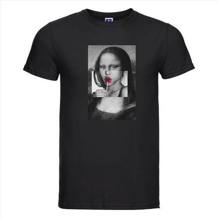 T-shirt Mona | Zwart | Maat S