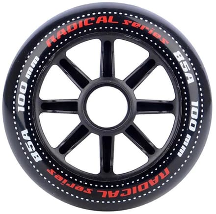 Tempish Radical Inline Skate Wielen - 3 Stuks - 100mm - 85A - Zwart