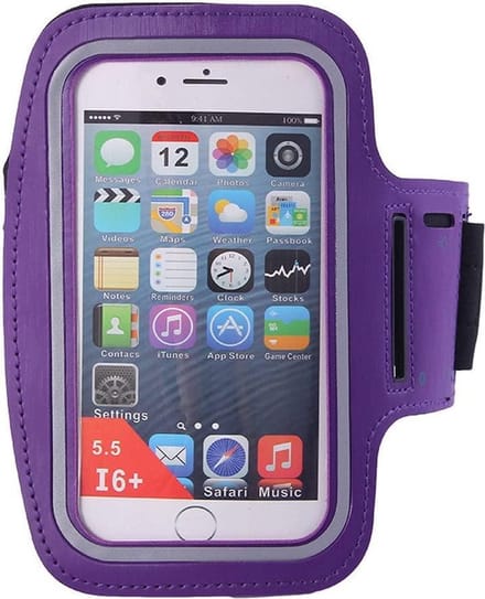Hardloop Armband Telefoon | Geschikt voor iPhone 12| Hardloop Armband | Sport Hardloopband | Hardloop Telefoonhouder | Paars
