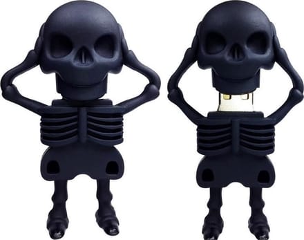 Skelet usb stick 128GB 3.0 zwart -1 jaar garantie – A graden klasse chip