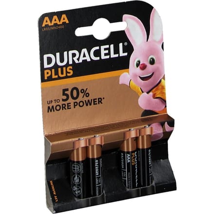 Duracell Batterij lr03/mn2400 10606 4 Batterijen