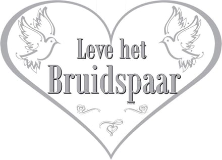 Folat - Huldeschild - Leve het bruidspaar