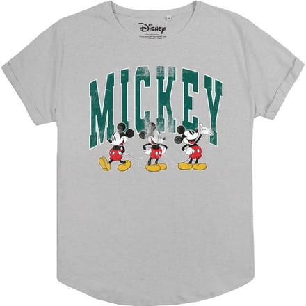 Disney Dames/Dames Mickey Mouse Hardloop-T-shirt (Sportgrijs)