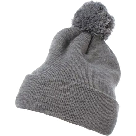 Flexfit - Cuffed Pom Pom Knit Beanie Muts - Grijs
