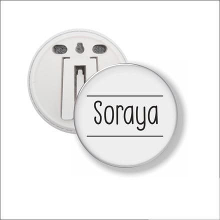 Button Met Clip 58 MM - Soraya