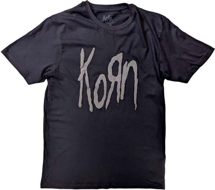 Korn - Logo Heren T-shirt - XL - Zwart