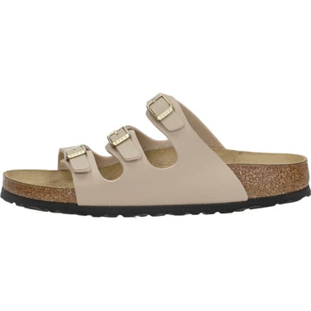 Birkenstock - FLORIDA SANDCASTLE BF - Dames slippers - Kleur: Wit/beige - Maat: 42