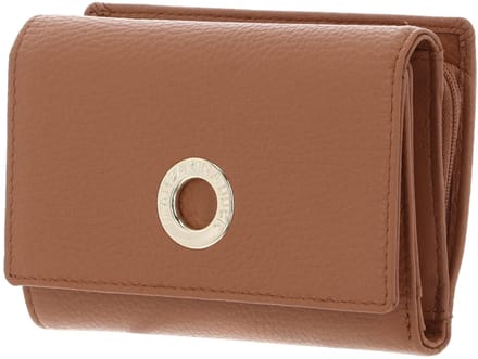 MANDARINA DUCK portemonnee Mellow Leather Wallet with Flap Pecan Nut bruine