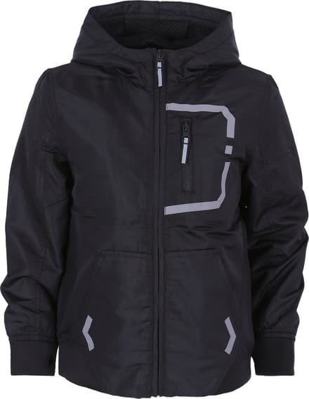 Zwart jack met capuchon