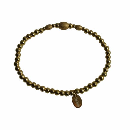 FlowJewels - armband - stainless steel - stardust - goud kleurig