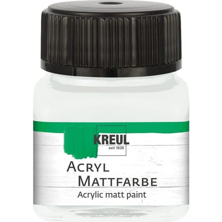 KREUL acryl matte verf, 20 ml - Pastel-Wit
