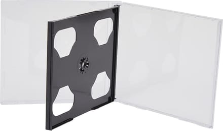 Set van 50 Dubbele CD Jewel Cases met Zwarte Inlay, 10.4mm Dikte