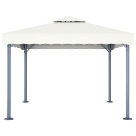 vidaXL - Prieel - 300x300 - cm - aluminium - crème