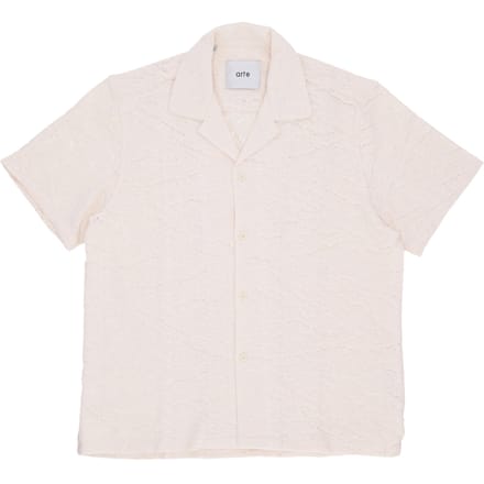 Shirt Sleeve korte man haak Shirt creme
