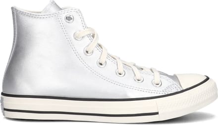 Converse Chuck Taylor All Star Hi Sneakers Dames - Leren Sneaker - Zilver