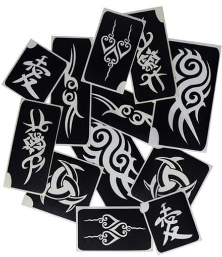 Superstar - Glitter Tattoo Sjablonen - Tribals - 12 stuks