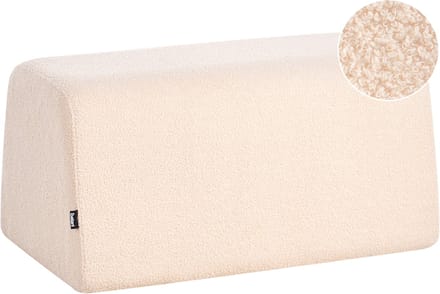SINCLAIR - Poef - Beige - Bouclé