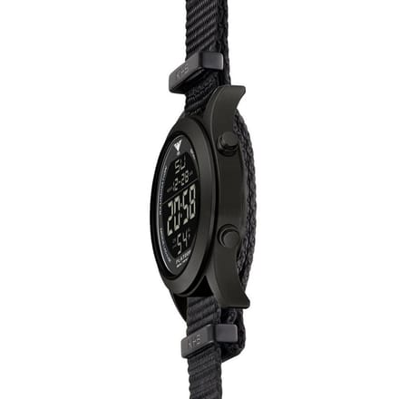 KHS - KHS.PLABSD.NB - Polshorloge - Platoon Black Steel Digital - Heren