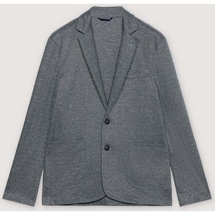jas man wit-blauw