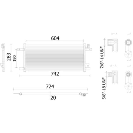 Condensator, airconditioner MAHLE AC 913 000S