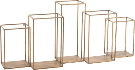 J-Line rek Multiple - ijzer - goud