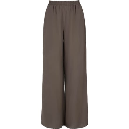 Khaki palazzo broek