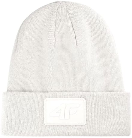 Uniseks Winter Beanie 4F U433 Gebroken Wit - Universele Maat