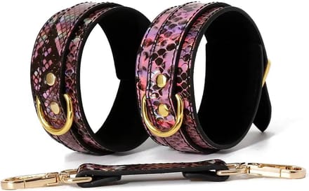 Smart Moves - Enkelboeien - PU Leer - Slangenprint Roze