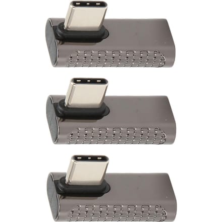 3 stuks USB C Rechte Hoek Adapter Vrouwelijk naar Mannelijk 20Gbps 8K 60Hz Middelste Bocht Type C 4.0 Adapter voor PC
