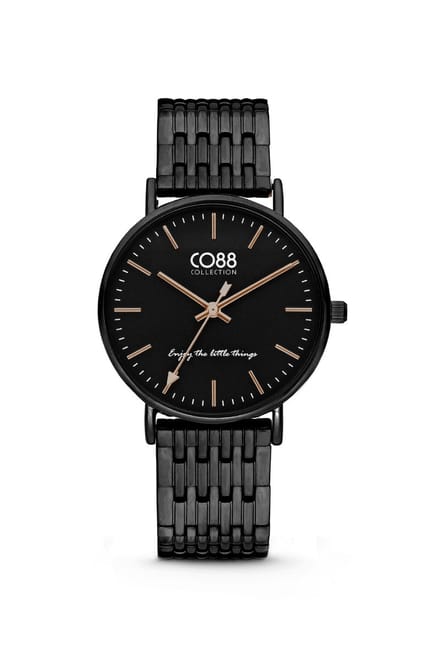 CO88 Collection 8CW 10075 Horloge - Stalen band - zwart - Ø 36 mm