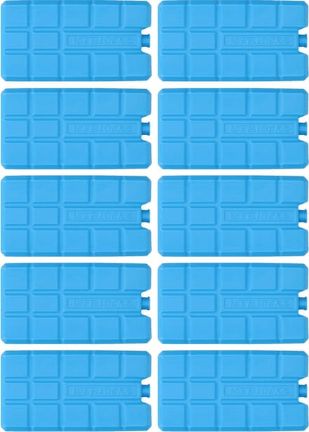 Koeltas of koelbox koelelementen - set van 10x stuks - 15 x 8 cm - 200 ml