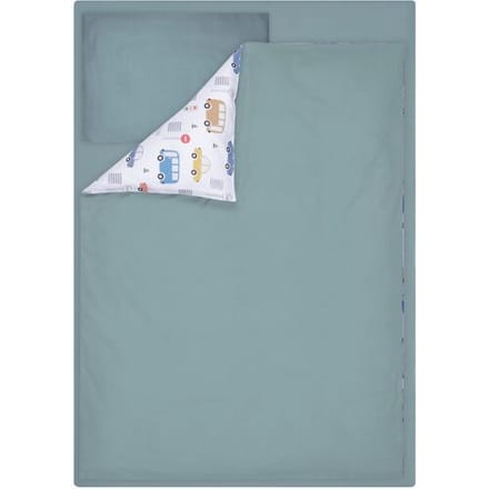 LIVARNO Baby dekbedovertrek set 60 x 120 cm (Auto's)
