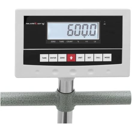 Steinberg Systems Platformweegschaal - 600 kg / 0,1 kg - 50 x 60 cm - verplaatsbaar - kg / lb - LCD 10030807