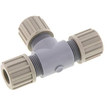 14x12mm PA T-Vormige Knelfitting 10 Bar