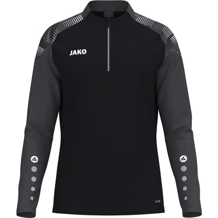 Jako Sonic Ziptop Heren - Zwart / Antraciet | Maat: S