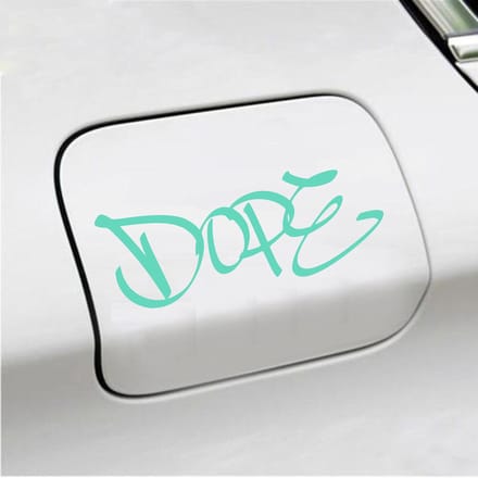 Bumpersticker - Dope - 7 X 18 - Mint
